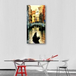 Venedikte Bir Sokak Kanvas Tablo - 
