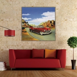 Vintage Chavrolet Kanvas Tablo - 