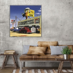 Vintage Market Kanvas Tablo - 