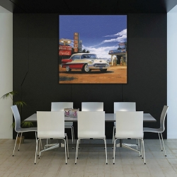 Vintage Otomobil Kanvas Tablo - 