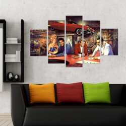 Vintage Ünlüler Kanvas Tablo - 