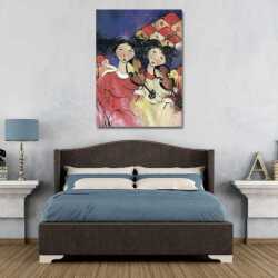 Viyolenselist Kardeşler Kanvas Tablo - 