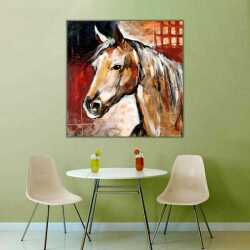 Yağlı Boya At Kanvas Tablo - 