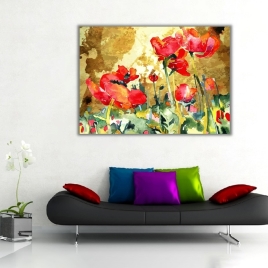 Yağlı boya Gelincikler Kanvas Tablo - 