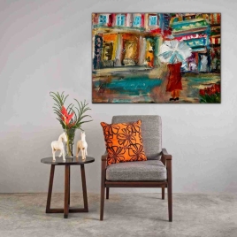 Yağlı Boya Sokaklar Tablo - 