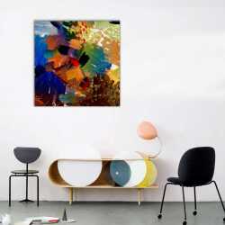 Yağlı Boya Soyut Renkler Kanvas Tablo - 