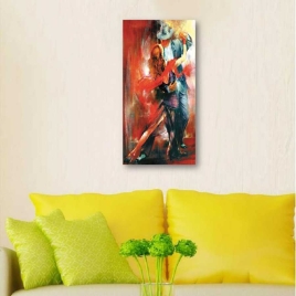 Yağlı Boya Tango Yapan Çift - 