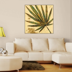 Yaprak Kare Kanvas Tablo - 