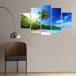 Yaz Mevsimi Sahil Kanvas Tablo - 