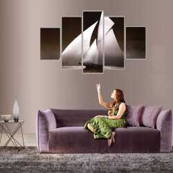 Yelkenli 1 Kanvas Tablo - 