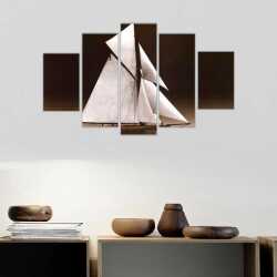 Yelkenli Kanvas Tablo - 