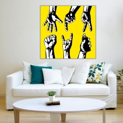 Yumruklar Kanvas Tablo - 