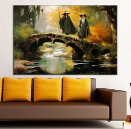 Yüzüklerin Efendisi Gandalf Kanvas Tablo - 