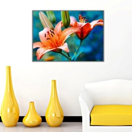 Zambaklar Kanvas Tablo - 